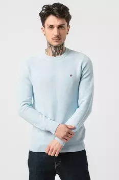 Свитер тонкой вязки с овальным вырезом горловины Jack & Jones, синий