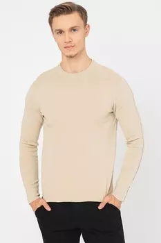 Свитер тонкой вязки с овальным вырезом горловины Only & Sons, белый