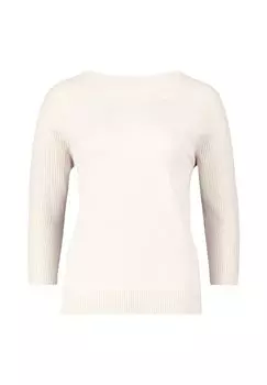 Свитер тонкой вязки с ребристой структурой BETTY BARCLAY, бежевый