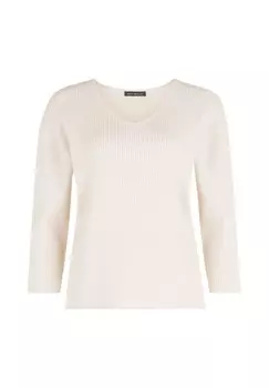 Свитер тонкой вязки с V-образным вырезом BETTY BARCLAY, цвет Light Beige Melange