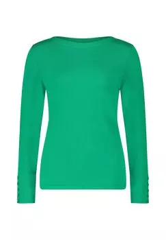 Свитер тонкой вязки с вырезом «лодочкой» BETTY BARCLAY, цвет Grasgrn