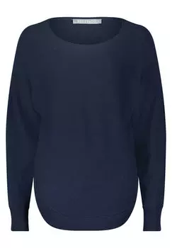 Свитер тонкой вязки с вырезом лодочкой. Betty & Co, синий