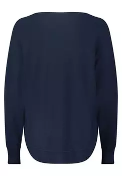 Свитер тонкой вязки с вырезом «лодочкой» BETTY & CO, цвет Navy Blue