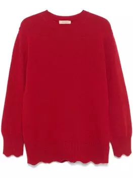 Свитер тонкой вязки TWINSET, красный