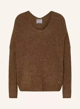 Свитер тора с альпакой MOS MOSH, темно-коричневый