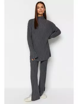 Свитер trendyol 2tlg. Outfit, антрацит