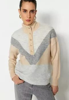 Свитер Trendyol, бежевый