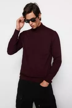 Свитер Trendyol мужской приталенного кроя, бордовый