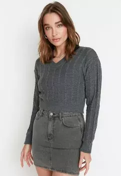 Свитер Trendyol, серый