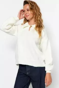 Свитер Trendyol широкого кроя, белый