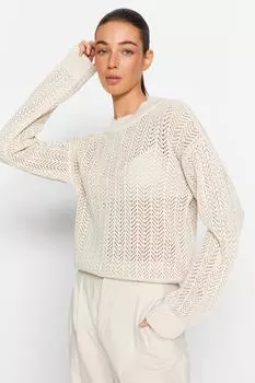 Свитер Trendyol трикотажный, серый