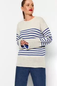 Свитер Trendyol трикотажный, серый