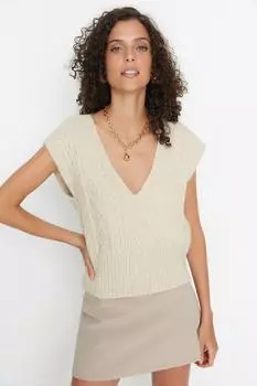 Свитер TRENDYOLMLLA, кремовый