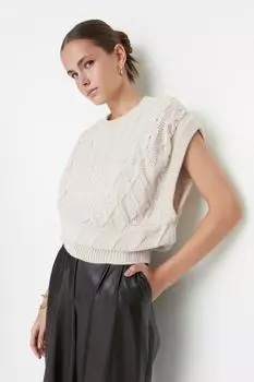 Свитер TRENDYOLMLLA, кремовый