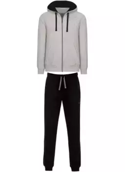 Свитер Trigema "Уютный костюм для отдыха TRIGEMA с капюшоном", серый