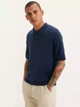 Свитер трикотажная рубашка-поло Levi's, синий
