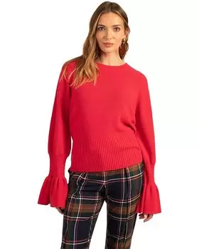 Свитер Trina Turk Chloe Ruffle Pullover, цвет Dragon Fruit