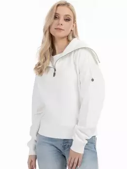 Свитер-Тройер оверсайз Dreimaster, белый