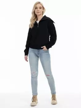 Свитер-Тройер оверсайз Dreimaster, черный