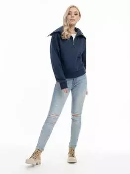 Свитер-Тройер оверсайз Dreimaster, синий