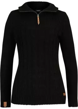 Свитер troyer косой вязки Bpc Bonprix Collection, черный