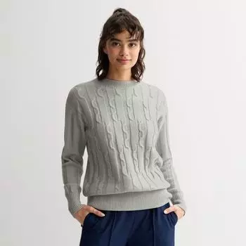 Свитер-туника с косами для юниоров So, цвет gray fox heather