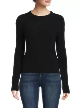 Свитер Твидовый Vince из букле, черный