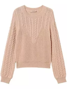 Свитер TWINSET с косами, серый