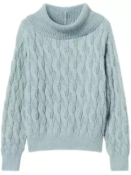 Свитер TWINSET с косами, синий