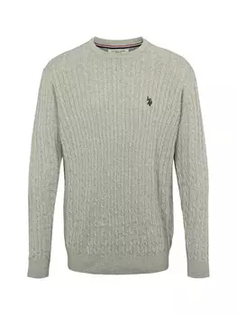 Свитер U.S. POLO ASSN. Mads, пятнистый серый
