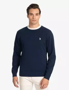 Свитер U.S. Polo Assn. Solid Crew Neck, темно-синий