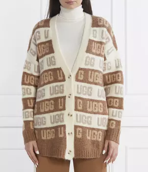 Свитер UGG GRAPHIC LOGO Oversize fit, коричневый
