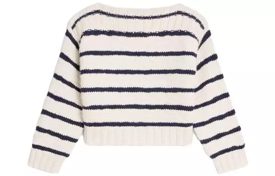 Свитер укороченный Celine женский, белый