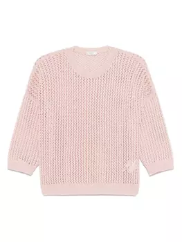 Свитер, украшенный пайетками Peserico, розовый