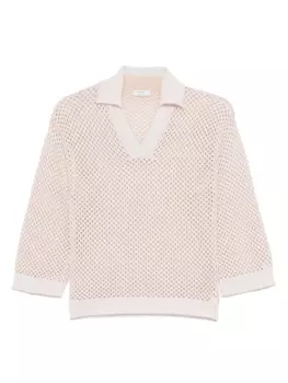 Свитер, украшенный пайетками Peserico, розовый