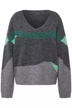 Свитер Ulla Popken, цвет asphaltgrau