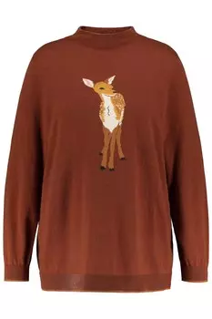 Свитер Ulla Popken, цвет rehbraun