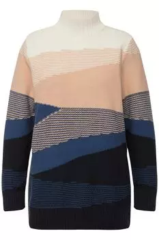 Свитер Ulla Popken Jacquard, бежевый