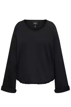 Свитер Ulla Popken Sweatshirt, черный