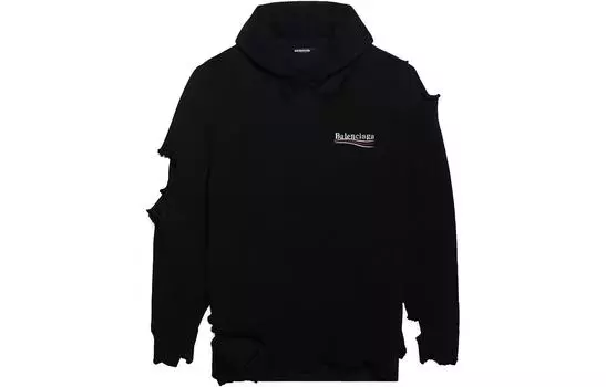 Свитер Balenciaga Destroyed, черный
