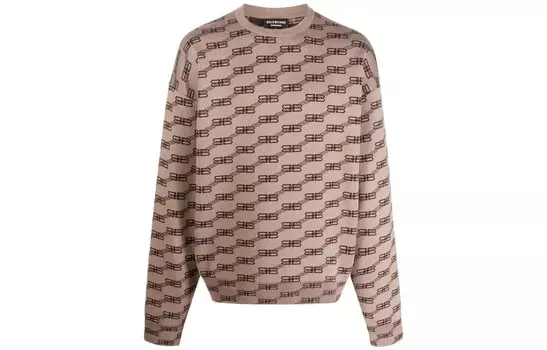 Свитер унисекс Balenciaga, коричневый