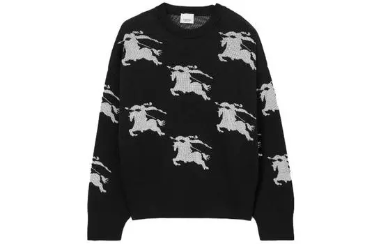 Свитер Burberry, черный / белый