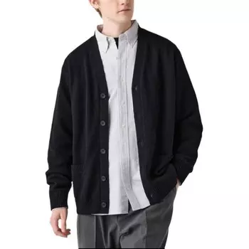 Свитер унисекс черный Uniqlo, черный