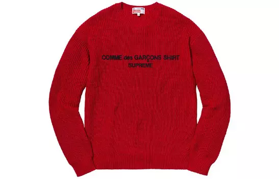 Свитер унисекс Comme Des Garcons Supreme, красный