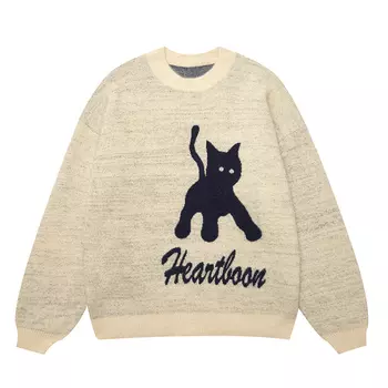 Свитер унисекс heartboon, Коричневый