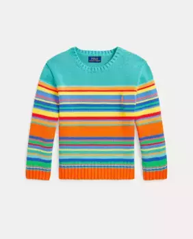 Свитер унисекс из хлопка с круглым вырезом Polo Ralph Lauren, многоцветный