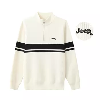 Свитер унисекс Jeep, светло-серый