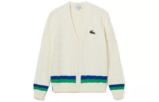 Свитер унисекс Off White Lacoste, кремовый