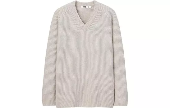 Свитер унисекс серый Uniqlo, серый