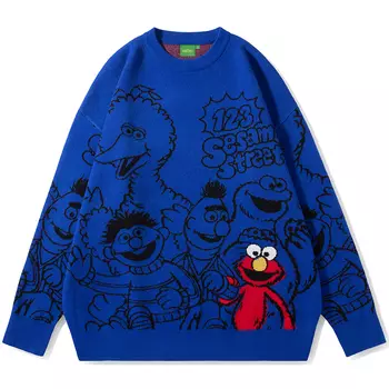 Свитер унисекс SESAME STREET, Royal Blue